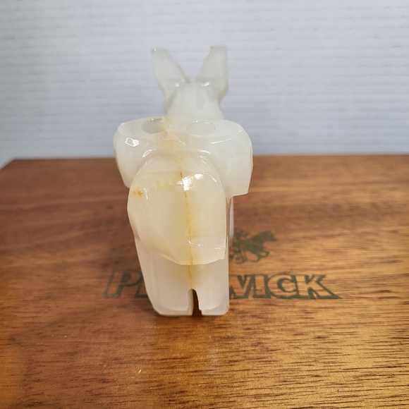 Vintage Carved Stone Onyx Donkey Burro - Picture 4 of 14